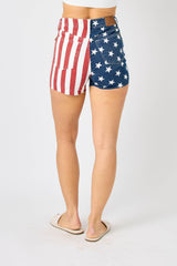 Judy Blue Stars and Stripes Shorts - Shop Amour Boutique