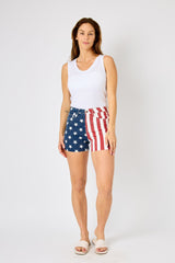 Judy Blue Stars and Stripes Shorts - Shop Amour Boutique