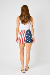 Judy Blue Stars and Stripes Shorts - Shop Amour Boutique