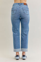 Judy Blue Criss-Cross High Waisted Jeans