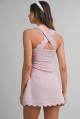 Scalloped Tennis Dress