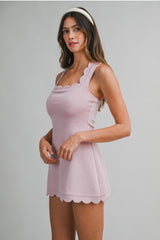 Scalloped Tennis Dress