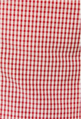 Crimson Gingham Lace Skort