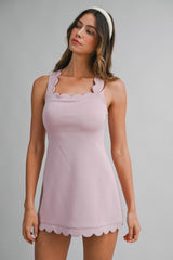 Scalloped Tennis Dress