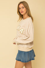 Mama chenille sweatshirt - Shop Amour Boutique