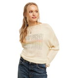 women's summer knit sweater cream - Pink Peach Boutique