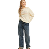 women's summer knit sweater cream - Pink Peach Boutique