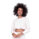 Quilted Long Sleeve Bubble Top - Pink Peach Boutique