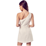 One Shoulder Romper Dress - Pink Peach Boutique