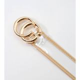 Clear Belt with Patent Accent - Shop Amour Boutique