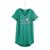 But First Presents Sleep Shirt - Green - Pink Peach Boutique