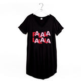 Holiday Sleepshirt - Black - Pink Peach Boutique