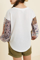 Born To Be Free - Girls Long Sleeve Top - Pink Peach Boutique