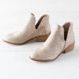 Corkys Gold Leopard Booties - Pink Peach Boutique