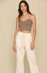 Bandeau Seamless Top - Mocha - Pink Peach Boutique