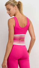 Pretty in Pink Sports Bra - Pink Peach Boutique