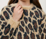 Slayin' It Leopard Mohair Sweater - Pink Peach Boutique