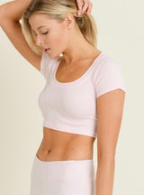 Women's Athletic Crop Top - Pink Peach Boutique