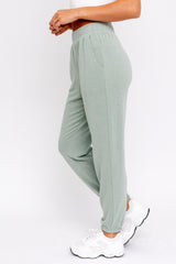 Jersey Travel Joggers - Sage - Pink Peach Boutique