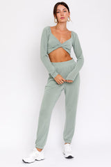 Jersey Travel Joggers - Sage - Pink Peach Boutique