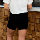 Seamless Bike Shorts - Black - Pink Peach Boutique