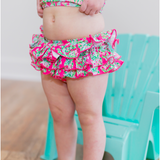 Girls Floral Swimsuit - Pink Peach Boutique
