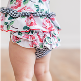 Rose Gingham Girls Tankini - Pink Peach Boutique