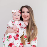 Rose Swaddle & Headband Set - Pink Peach Boutique