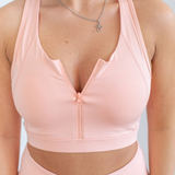 Eco-Friendly Racer Back Sports Bra - Pink Peach Boutique