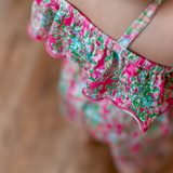 The Addie Romper - Pink Peach Boutique