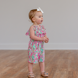 The Addie Romper - Pink Peach Boutique