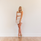 White Crop Tank Top - Pink Peach Boutique