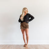 Brown Skort - Pink Peach Boutique