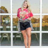 Leopard Mini Skirt - Pink Peach Boutique