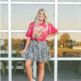 Leopard Mini Skirt - Pink Peach Boutique