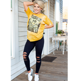 Lynrd Skynrd Bleached Vintage Shirt - Pink Peach Boutique