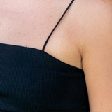 Black Ribbed Crop Cami - Pink Peach Boutique