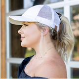 CC Pony Cap - Pink Peach Boutique