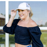 CC Pony Cap - Pink Peach Boutique