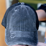 CC Pony Cap - Pink Peach Boutique