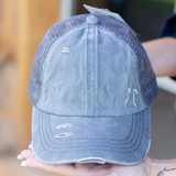 CC Pony Cap - Pink Peach Boutique