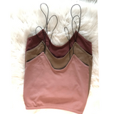 Bandeau Seamless Top - Dark Mauve - Pink Peach Boutique