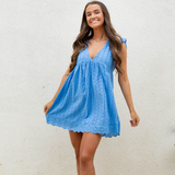 Truth Be Told Romper Dress - Pink Peach Boutique