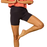 Seamless Bike Shorts - Black - Pink Peach Boutique