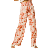 Tie Dye Print Lounge Set - Apricot - Pink Peach Boutique