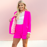 Pretty Little Thing Pink Blazer - Pink Peach Boutique