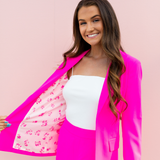 Pretty Little Thing Pink Blazer - Pink Peach Boutique
