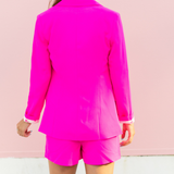 Pretty Little Thing Pink Suit Shorts - Pink Peach Boutique
