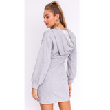 Unstoppable Sweatshirt Dress - Pink Peach Boutique