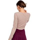 Mocha Long Sleeve Top - Pink Peach Boutique